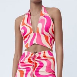 Print Crop Top - Zara